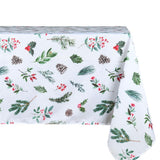 Winter Botanicals Hvid – Juledug med antiplet 150 x 300 cm, modelbillede